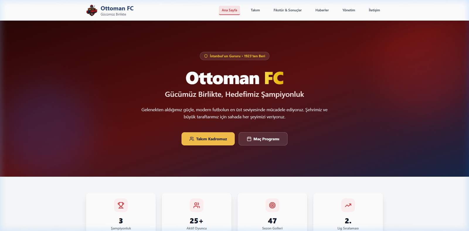 Ottoman FC Web & CMS